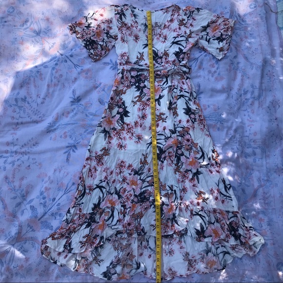 Jodifl White Floral Maxi Wrap Dress - Picture 11 of 16